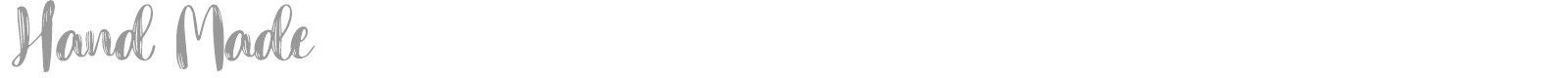 Hand Made font preview